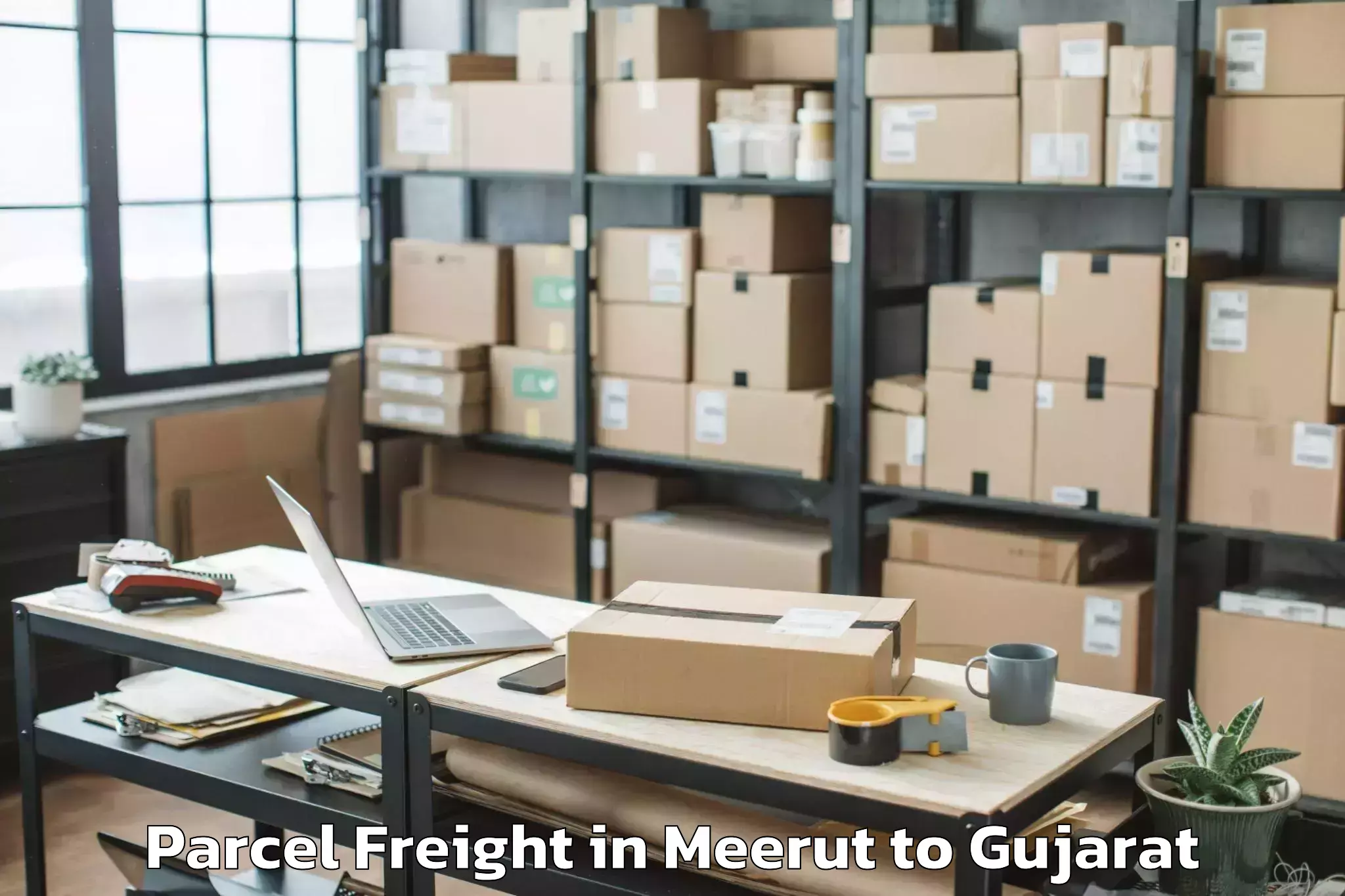 Affordable Meerut to Garbada Parcel Freight